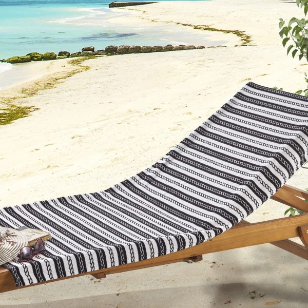 Black Chain Turkish Cotton Beach Towels