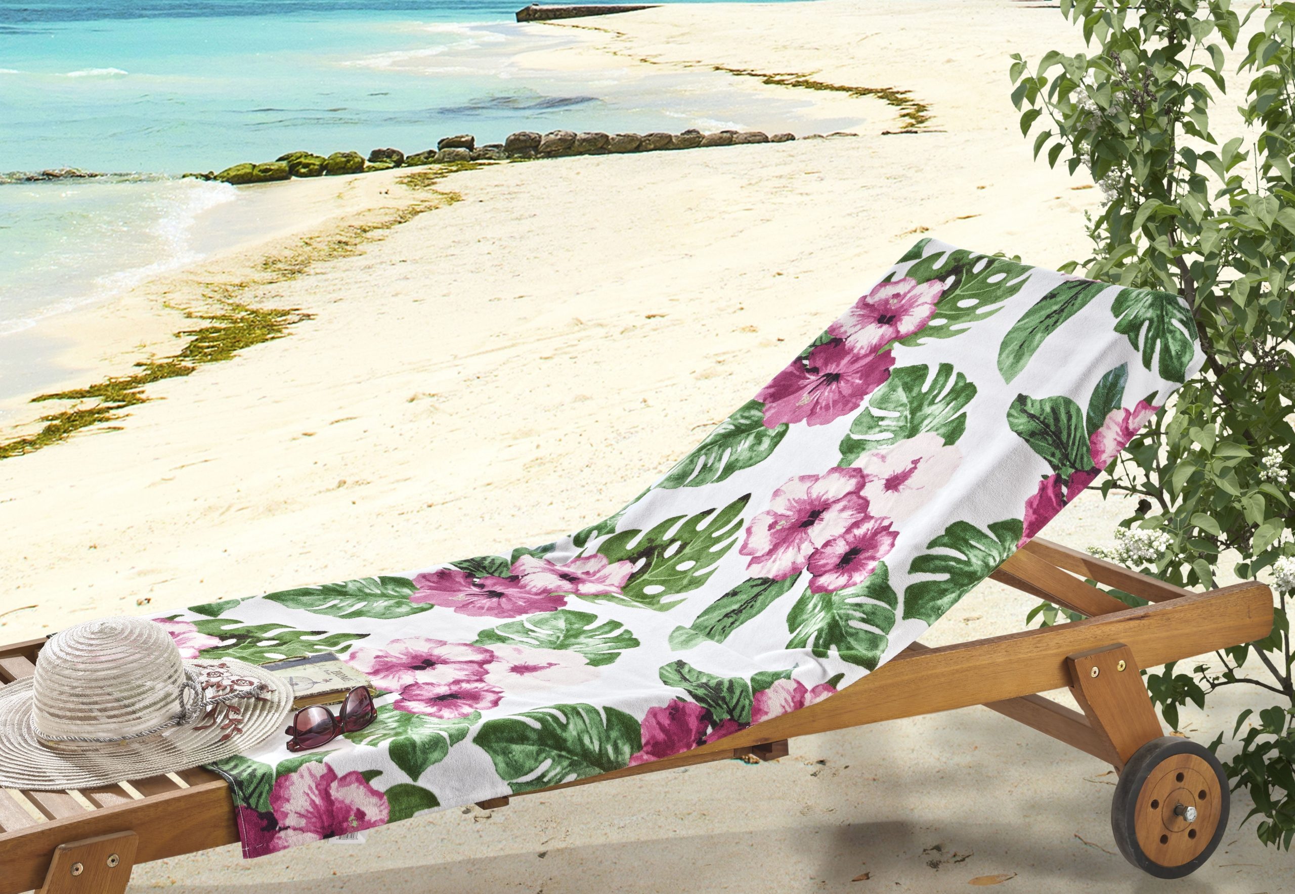 Floral Turkish Cotton Beach Towels
